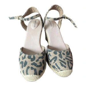 Adam Tucker Women's Bethany Leopard Print Espadrilles NWOB Size 9